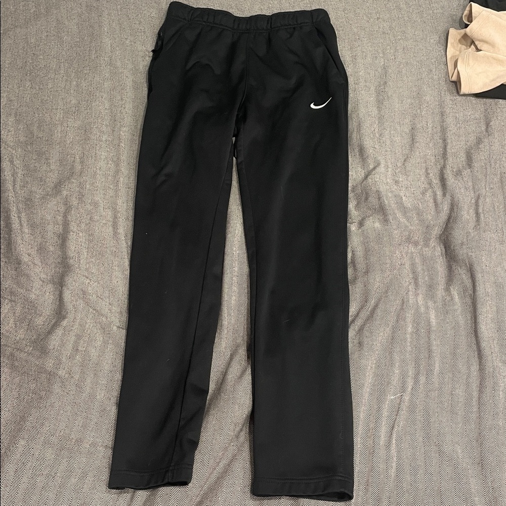 Nike Black Athletic Pants with Swoosh